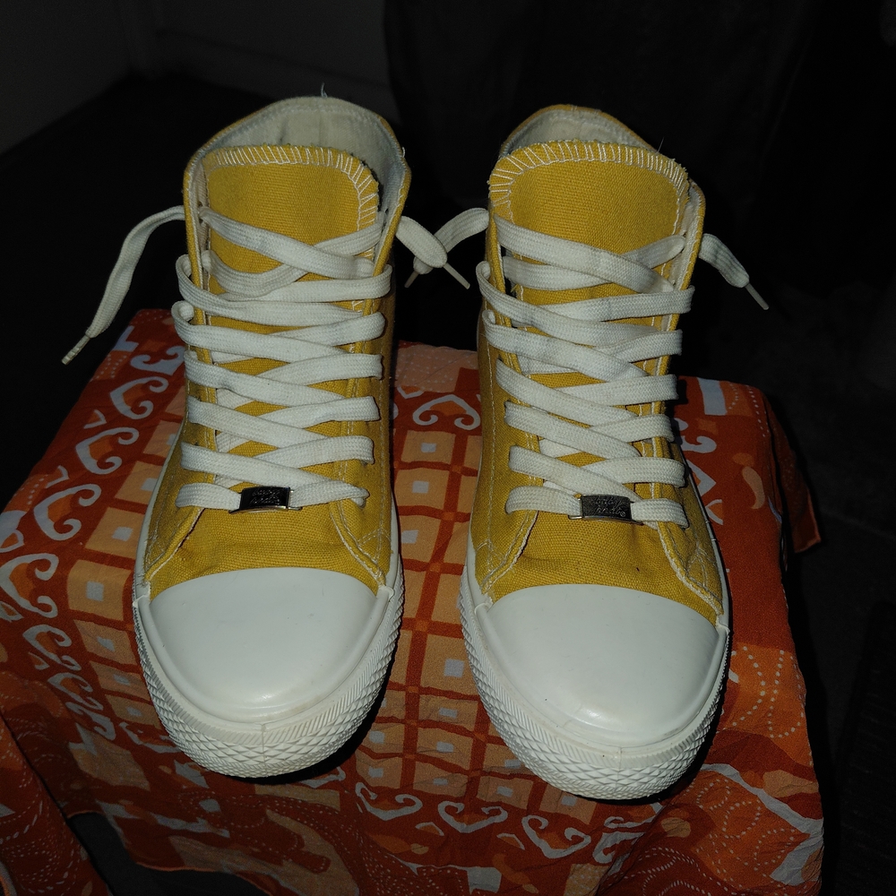 Baby Phat Yellow Canvas Sneaker with Black Logo